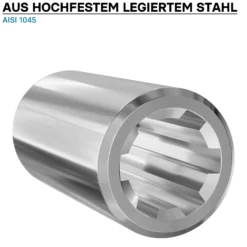 Zapfwellen Buchse B-Typ 100 mm für Vielkeilwelle PTO-Shaft mit 1 3/8" Z6 6 Nuten Traktor Anbaugerät