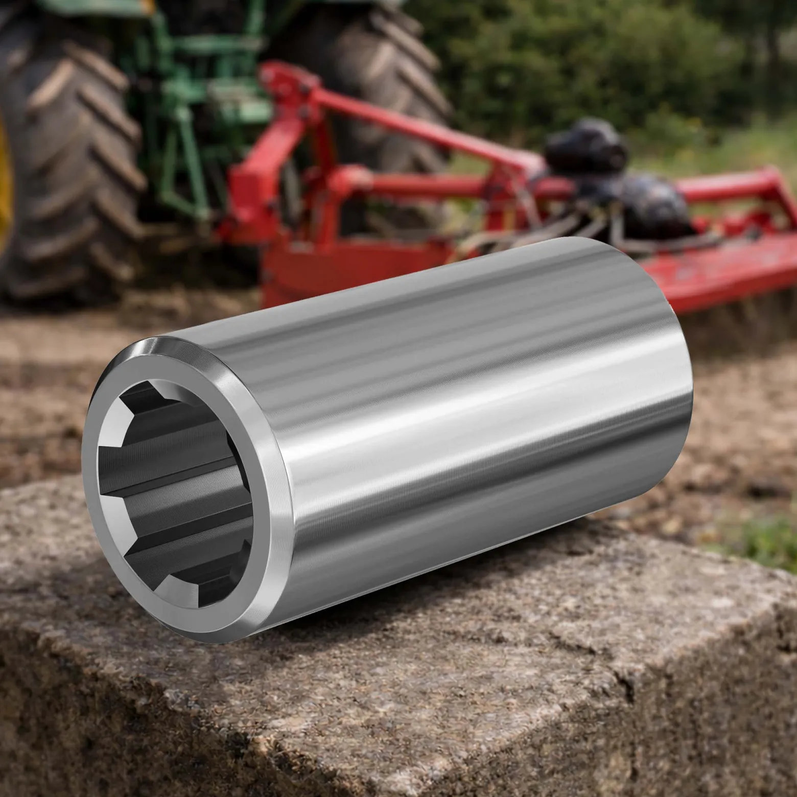 Zapfwellen Buchse B-Typ 100 mm für Vielkeilwelle PTO-Shaft mit 1 3/8" Z6 6 Nuten Traktor Anbaugerät