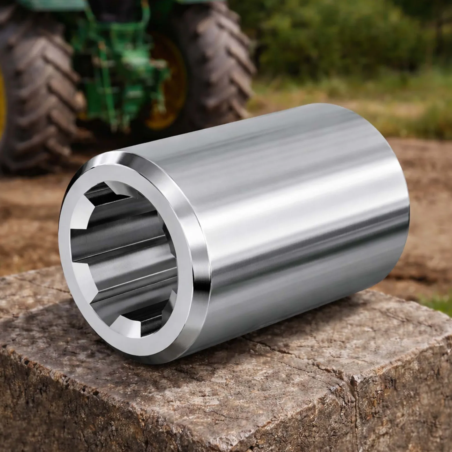 Zapfwellen Buchse B-Typ 80 mm für Vielkeilwelle PTO-Shaft mit 1 3/8" Z6 6 Nuten Traktor Anbaugerät