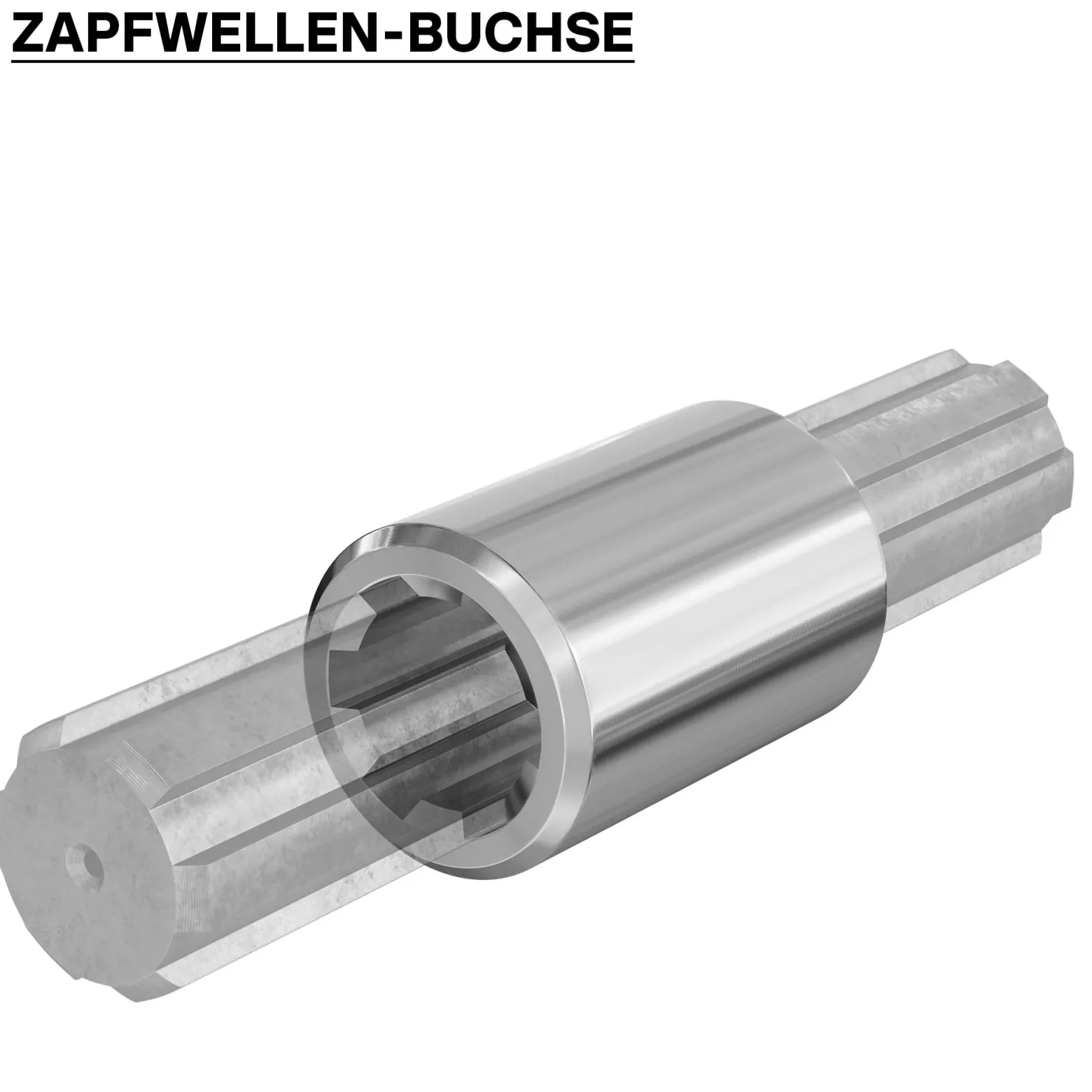 Zapfwellen Buchse B-Typ 80 mm für Vielkeilwelle PTO-Shaft mit 1 3/8" Z6 6 Nuten Traktor Anbaugerät