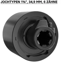 Zapfwellen Freilaufkupplung 220mm, 1 3/8