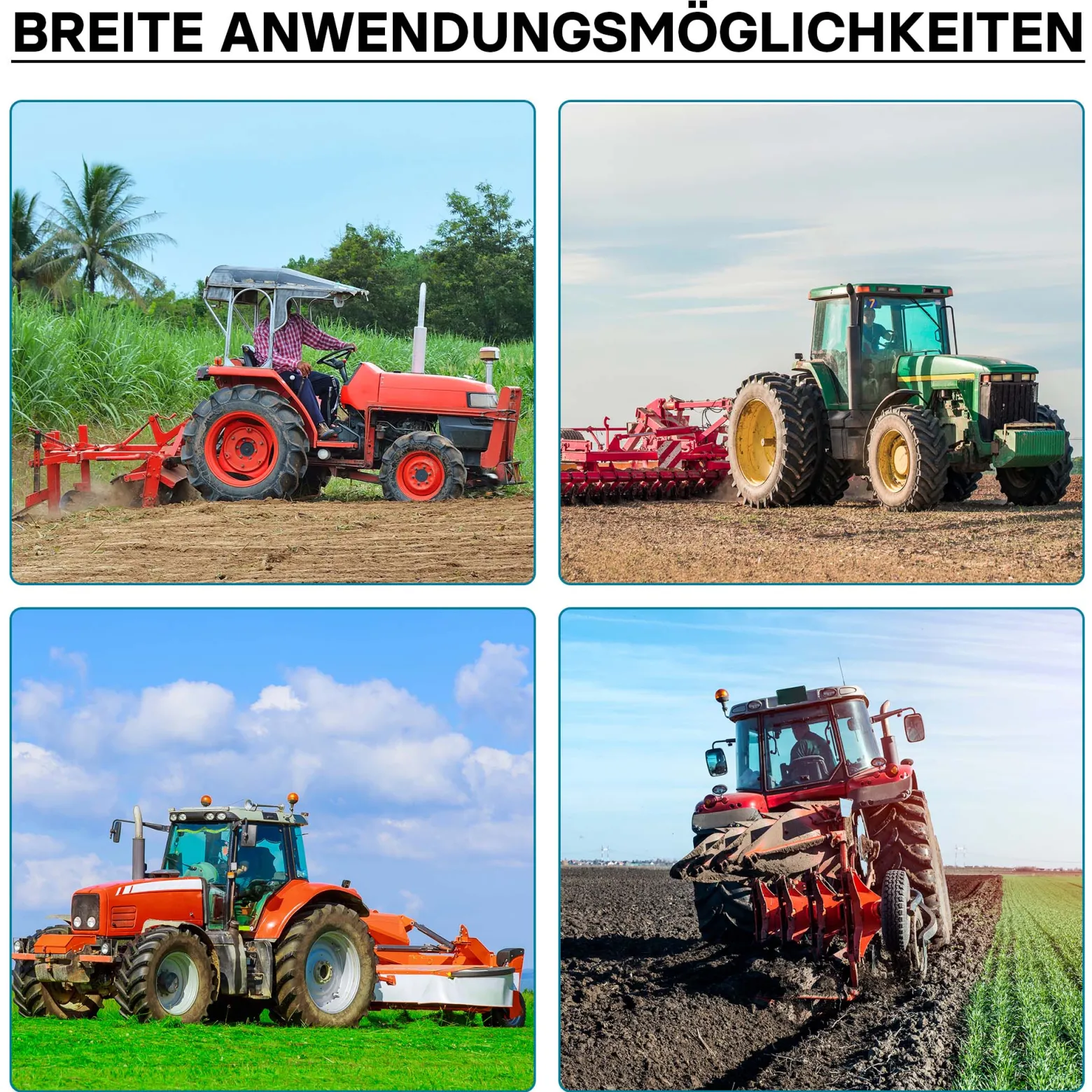 Zapfwellen Keilwelle B1 300 mm Vielkeilwelle für PTO-Shaft mit 1 3/8" Z6 6 Zähne Traktor Anbaugerät