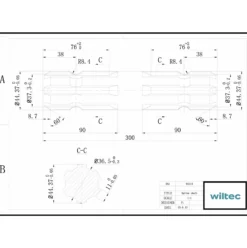 Zapfwellen Keilwelle C2 300 mm Vielkeilwelle für PTO-Shaft mit 1 3/4